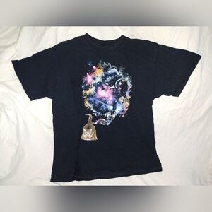 Shirts Happen Cat Kitty Kitten Psychedelic Cosmos Universe Planet Space Shirt L